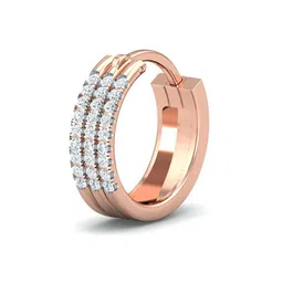 KUBERBOX 18K Rose Gold Lata Diamond Nose Ring-picture-40