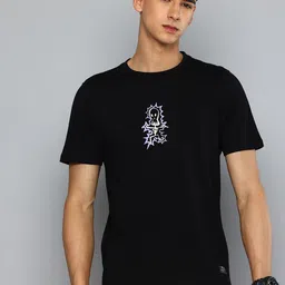 Flying Machine Printed Pure Cotton T-shirt-picture-27