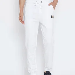 Wear Your Mind Men White Solid Regular-Fit Joggers-image-11