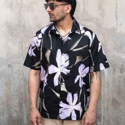 UNRL Pure Cotton Floral Opaque Printed Casual Shirt-picture-18