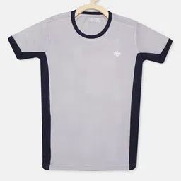 CHIMPRALA Boys Grey Solid Round Neck T-shirt-image-36