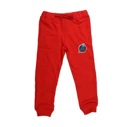 Marvel by Wear Your Mind Kids Red Solid Pure Cotton Joggers-picture-24
