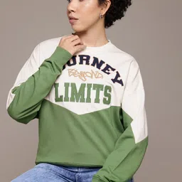 The Roadster Lifestyle Co. Colourblocked Sweatshirt-image-43