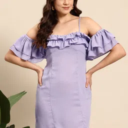 Mast & Harbour Ruffled Sheath Mini Dress-picture-13