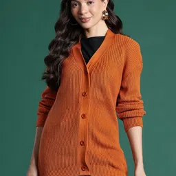 DressBerry Pure Acrylic Ribbed Cardigan-picture-31