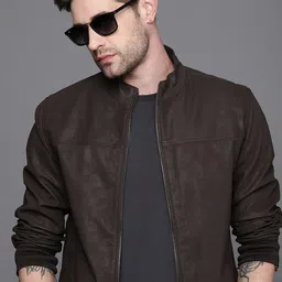 WROGN Men Black Solid Bomber Jacket-picture-32