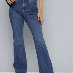Levis Women 726 Flared High-Rise Stretchable Jeans-image-38