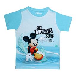 Disney by Wear Your Mind Boys Blue Mickey Mouse Printed Round Neck T-shirt-picture-45