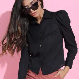 CHIC BY TOKYO TALKIES Women Stylish Black Solid Top-image-84