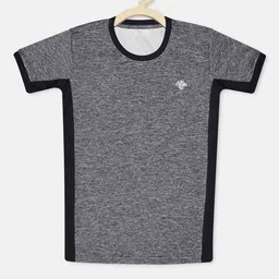 CHIMPRALA Boys Grey Solid Round Neck T-shirt-image-59