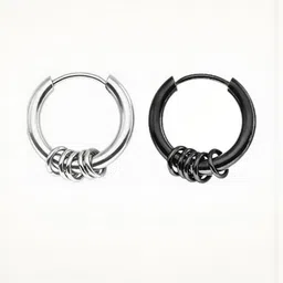 HOUSEOFTRENDZZ Contemporary Half Hoop Earrings-picture-13