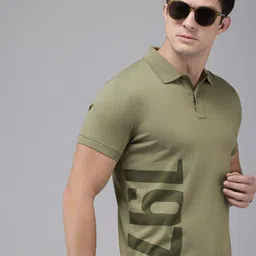 Pepe Jeans Typography Printed Polo Collar Pure Cotton T-shirt image 5