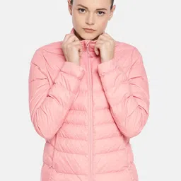 Puma Women Pink Solid PWRWarm packLITE 600 Padded Jacket image 1