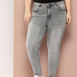 Sztori Women Plus Size Skinny Fit Light Fade Stretchable Jeans-picture-17