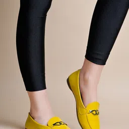 Shoetopia Women Textured Loafers-picture-42