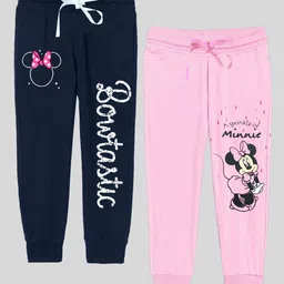 KUCHIPOO Girls Pack Of 2 Printed Joggers image 1