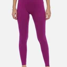 Souchii Women Purple Solid Slim-Fit Ankle-Length Leggings-image-52