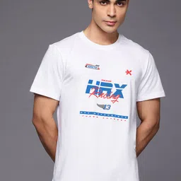 HRX by Hrithik Roshan Brand Logo Print T-shirt-picture-27