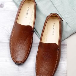 99CRAFTS Men Textured Leather Formal Loafers-picture-33