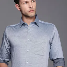 Raymond Men Pure Cotton Slim Fit Formal Shirt-image-88