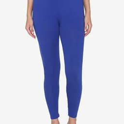 Vami Women Blue Solid Ankle-Length Leggings-image-27