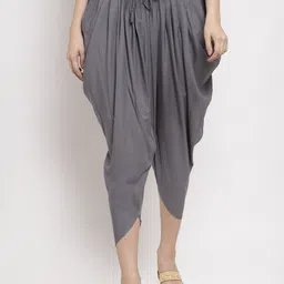 Miaz Lifestyle Women Grey Solid Dhoti Salwar-picture-14