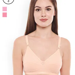 Bodycare Pack of 3 Assorted Non-Wired Non Padded Everyday Bras E1517PICODPE-image-25