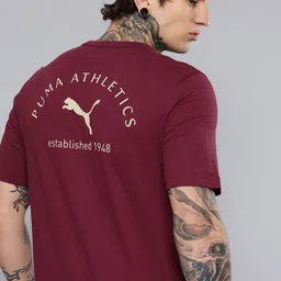 Puma Class Typography Printed & Embroidered Detail Pure Cotton T-shirt-picture-28