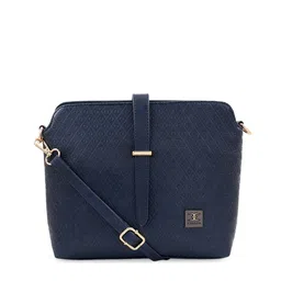 ESBEDA Navy Blue Textured Sling Bag-image-83