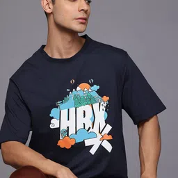 HRX by Hrithik Roshan Men Brand Logo Printed T-shirt-picture-52