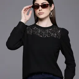 DOROTHY PERKINS Lace Inserts A-Line Top-picture-15