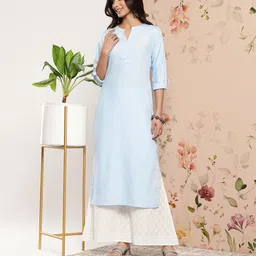Libas Women Solid Straight Kurta-picture-32
