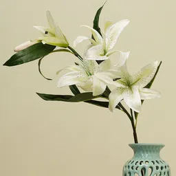 Pure Home and Living White Lily Ivory Stem-image-4