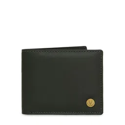 WildHorn Men Green Solid Two Fold Genuine Leather Wallet image 5
