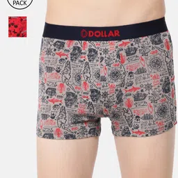 Dollar Bigboss Men Pack of 2 Assorted Combed Cotton Trendy Trunks MDTR-05-PO2-CO3-picture-23