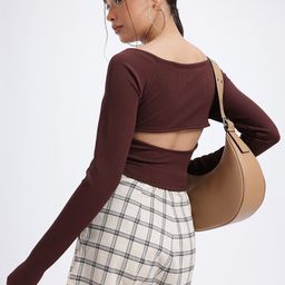 glitchez Slice & Slay Cut Out Detail Ribbed Crop Top-picture-11