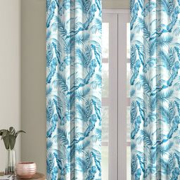 Cortina Blue & White Single Digital Printed Long Door Curtain-picture-46
