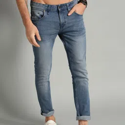 Roadster Men Blue Skinny Fit Mid-Rise Clean Look Stretchable Jeans-image-31