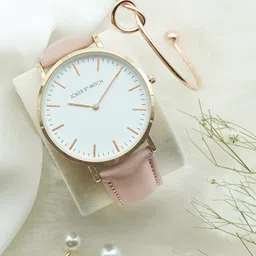 JOKER & WITCH Women White & Rose Gold-Toned Poppie Field Love Triangle Gift Set JWLT231-picture-14