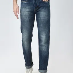FEVER Men Blue Regular Fit Mid-Rise Clean Look Jeans-picture-24