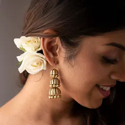 Mridah Dome Shaped Jhumkas Earrings-picture-57