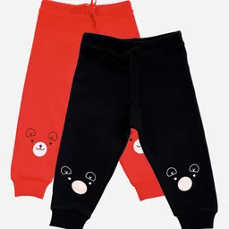 Bodycare First Infant Girls Pack Of 2 Solid Slim-Fit Joggers-picture-22