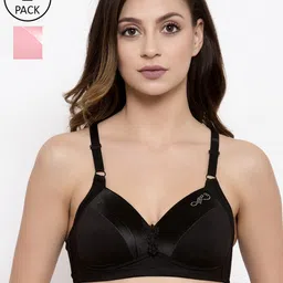 Friskers Pack of 2 Solid Underwired Lightly Padded Everyday Bras O-707-01-15-34B-image-55