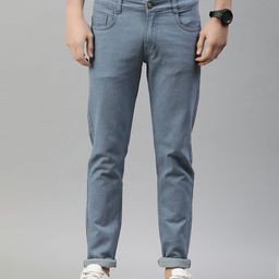 Urbano Fashion Men Grey Slim Fit Stretchable Jeans-picture-44