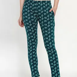 FABNEST Women Green Floral Printed Lounge Pant-picture-19