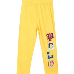 SWEET ANGEL Boys Yellow Solid Straight-Fit Track Pants-picture-38