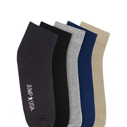 JUMP USA Men Pack of 5 Ankle Length Socks-image-44