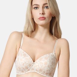 Van Heusen White Printed Plush Back Non-Wired Lightly Padded T-shirt Bra 8222001-picture-29