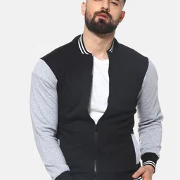 Campus Sutra Men Black Solid Padded Jacket-image-11