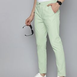 Flying Machine Men Mid Rise Slash Fit Semi Formal Chinos Trousers-picture-30